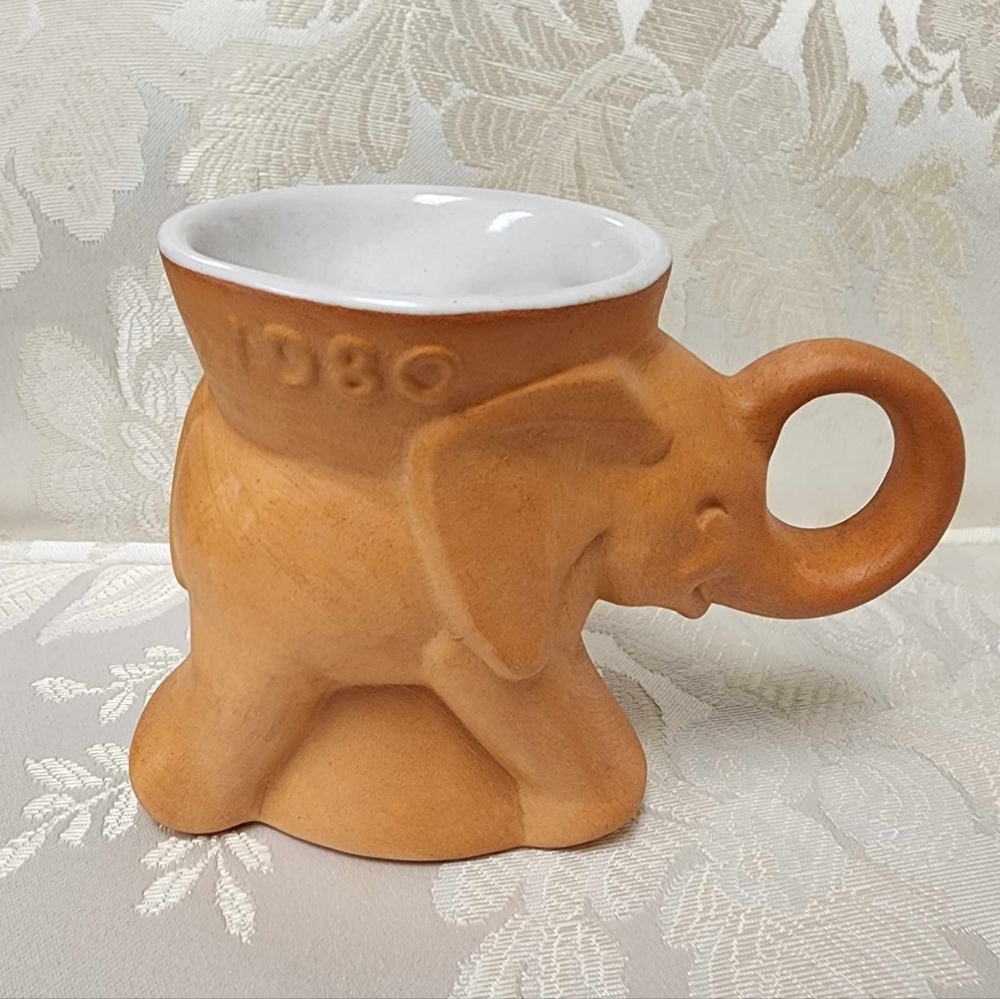 Frankoma 1980 GOP Elephant Mug vintage 80s